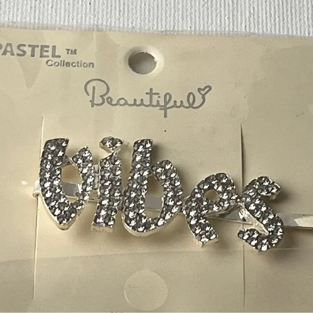 Pastel Collection Beautiful Vibes  Hair Clip Accessories Side Slide